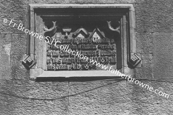 ADARE MANOR  CONNOLLY INSCRIPTION